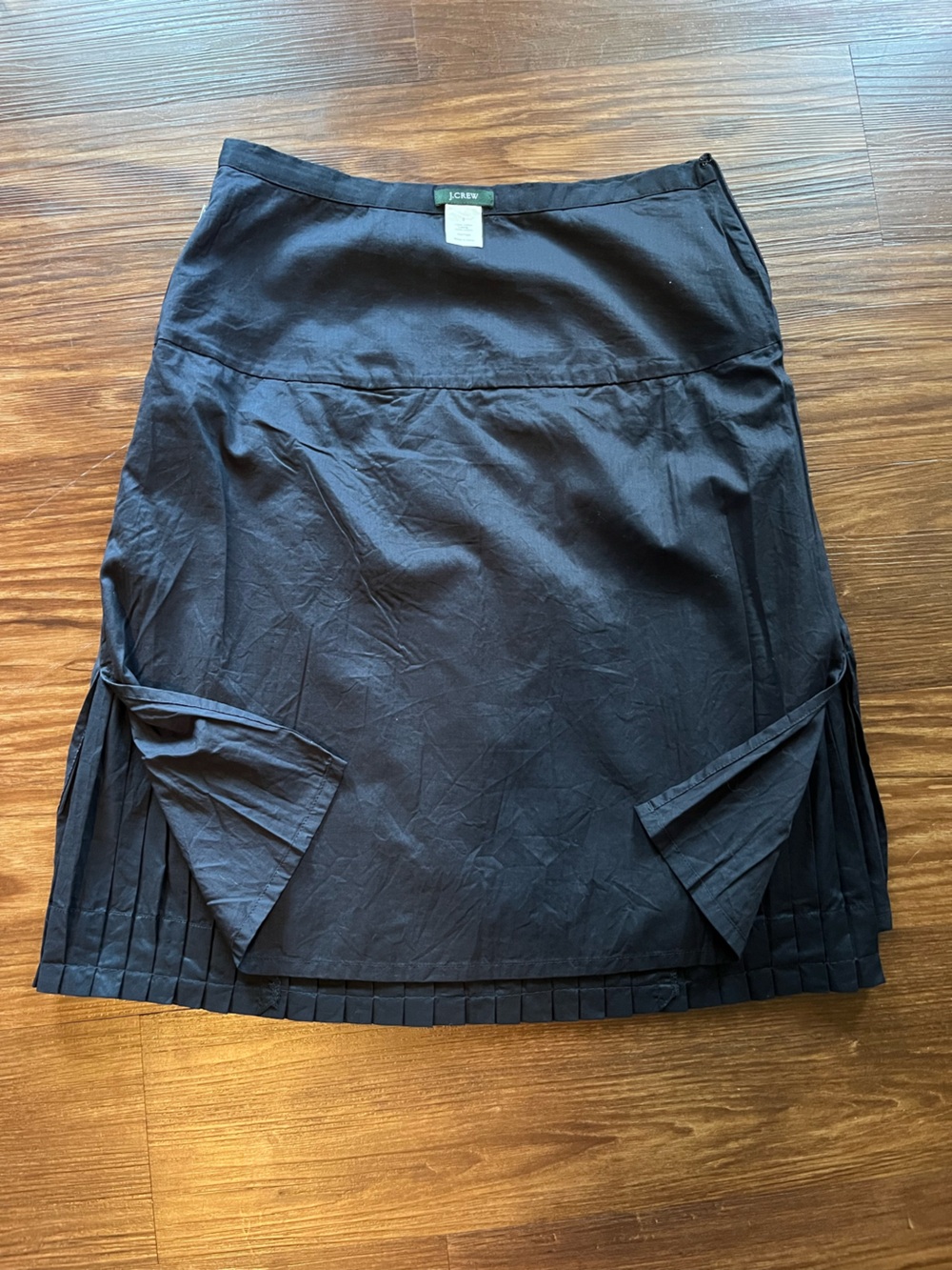 NWOT J.Crew Drop-Waist Cotton Skirt and Sharp Accordion Pleats Size 0 - Picture 4 of 10